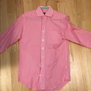 Pink Checkered Vineyard Vines Dress Shirt. XSmall